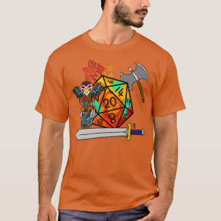 Camiseta D20 bárbaro