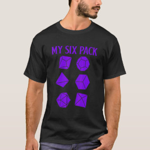 Camiseta D20 Dice Rpg Dragon Gamer Check Out My Six Pack D