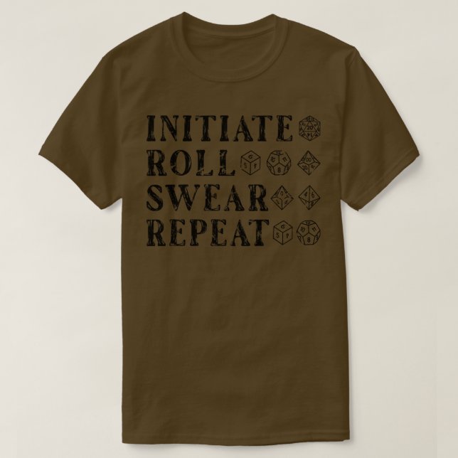 Camiseta D20 Dice Tabletop DM Roleplay (Frente do Design)