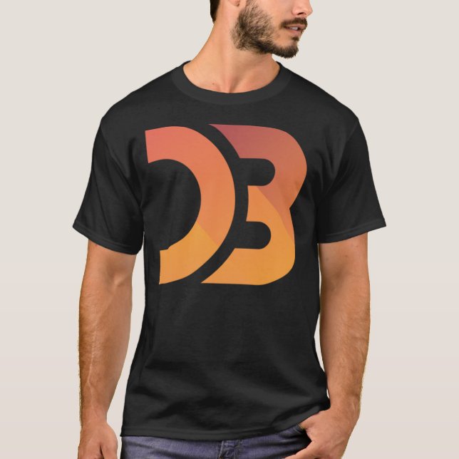 Camiseta D3.js Logotipo Clássico T-Shirt (Frente)