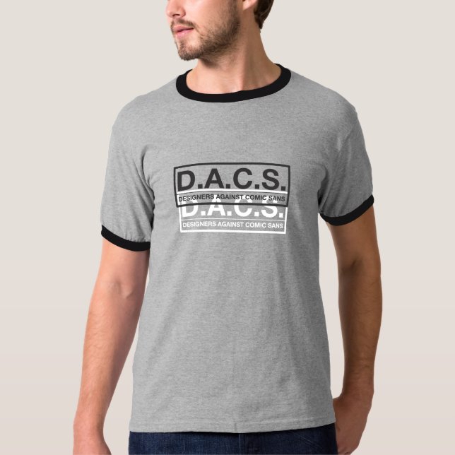 Camiseta D.A.C.S. Desenhistas contra cómico sem (Frente)
