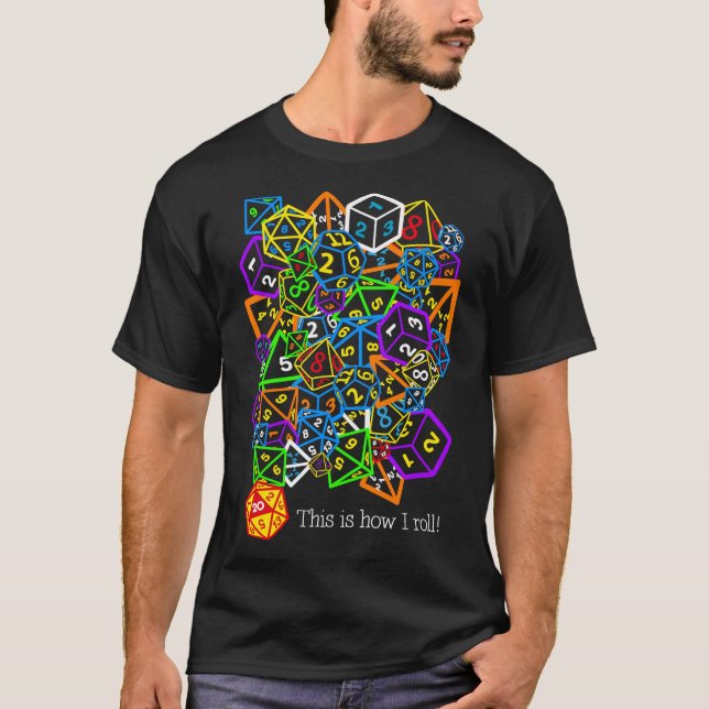 Camiseta D&amp;D (Dungeons and Dragon) - É assim que eu faç (Frente)