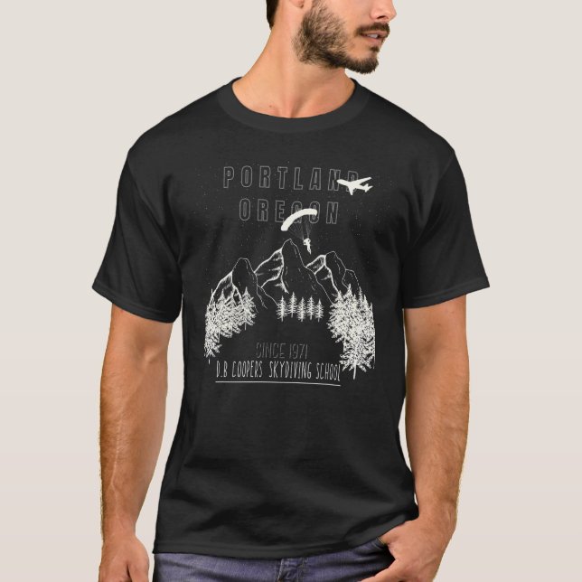 Camiseta D B Cooper Sequestrador Aéreo  Sequestro Estilo Re (Frente)