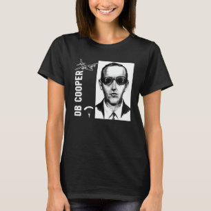 Camiseta D B Cooper Skyjacker Hijack Retro 60s Estilo Gráfi