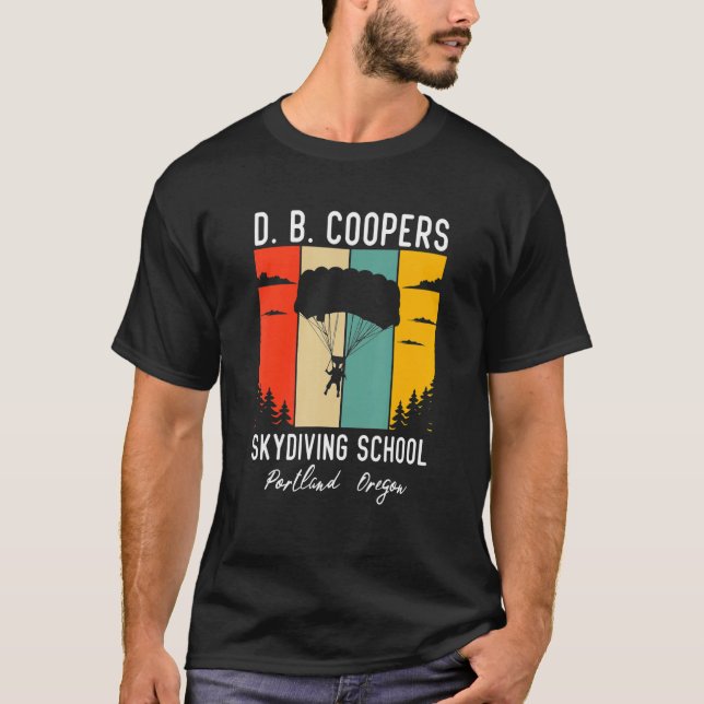 Camiseta D B Coopers Skydiving School (Frente)