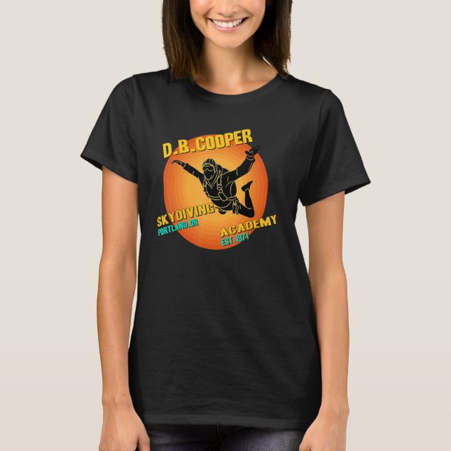 Camiseta D B Coopers Skydiving School Portland Oregon D (Frente)