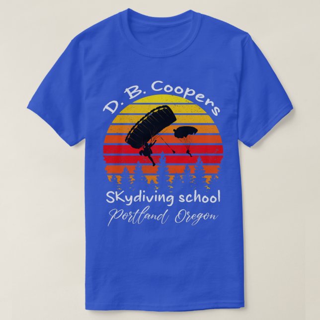 Camiseta D B Coopers Skydiving School Portland Oregon Funny (Frente do Design)