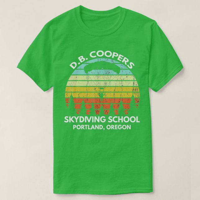 Camiseta D B Coopers Skydiving School Portland Oregon Funny (Frente do Design)
