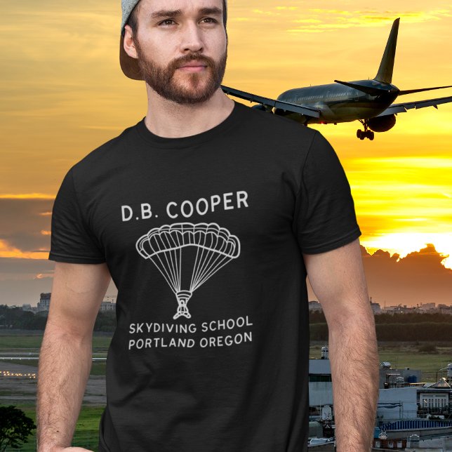 Camiseta D.B. Escola de Skydiving Cooper (Criador carregado)