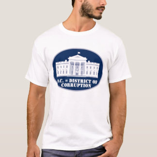 Camiseta D.C. = distrito da corrupção