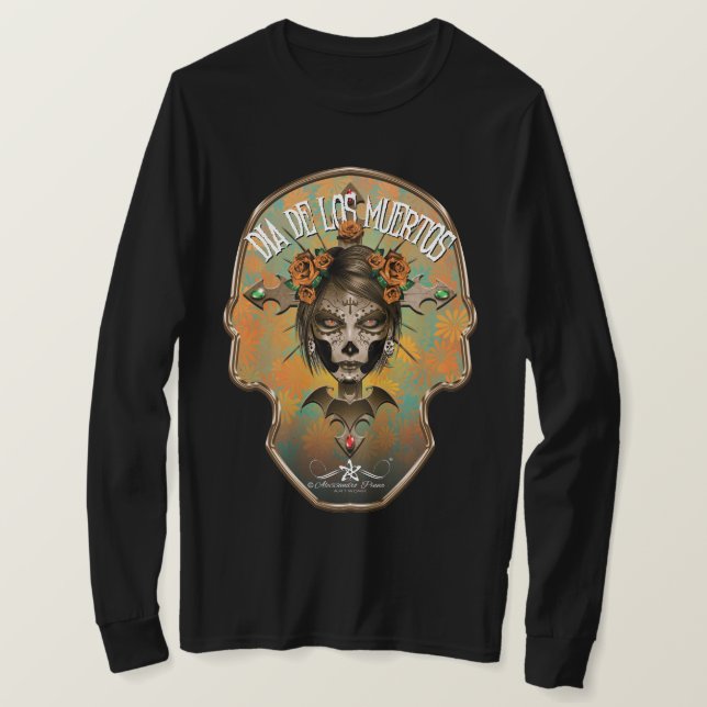 Camiseta D.D.L.M. La Catrina (Frente do Design)