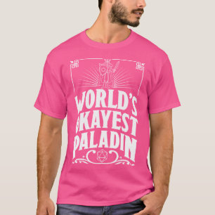 Camiseta D&D mundos Okayest Paladin