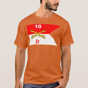 Camiseta D Delta Troop 10th Cavalry Guidon