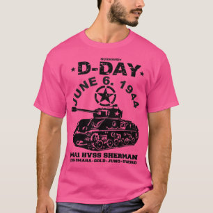 Camiseta D Dia H4A1 Hvss Sherman Tank d-Day H4A1 Hvss Sher