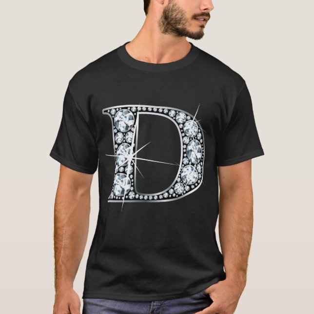 Camiseta "D" Diamond Bling T-Shirt (Frente)