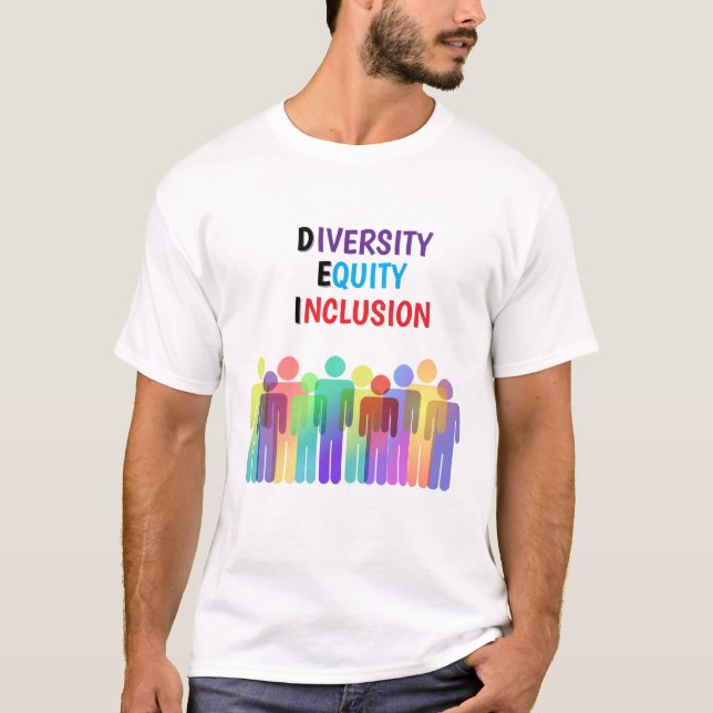 CAMISETA D.E.I. DIVERSIDADE, CAPITAL PRÓPRIO E INCLUSÃO (Frente)