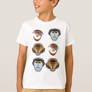 Camiseta D é para Douc Langur Monkey