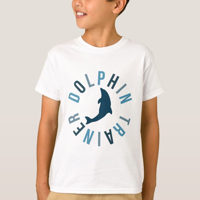 Camiseta D é para o Dolphin Trainer (Frente)
