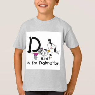Camiseta D é para t-shirt e presentes de Dalmation