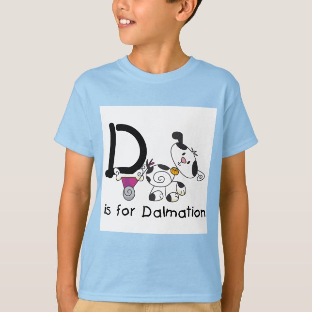 Camiseta D é para t-shirt e presentes de Dalmation (Frente)