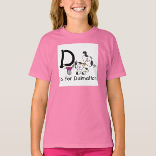 Camiseta D é para t-shirt e presentes de Dalmation