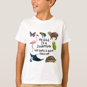 Camiseta D é para Zookeeper de Pai