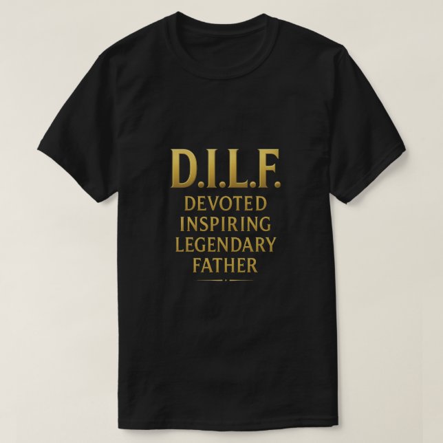 Camiseta D.I.L.F. - Legendário Padre Tee Design (Frente do Design)