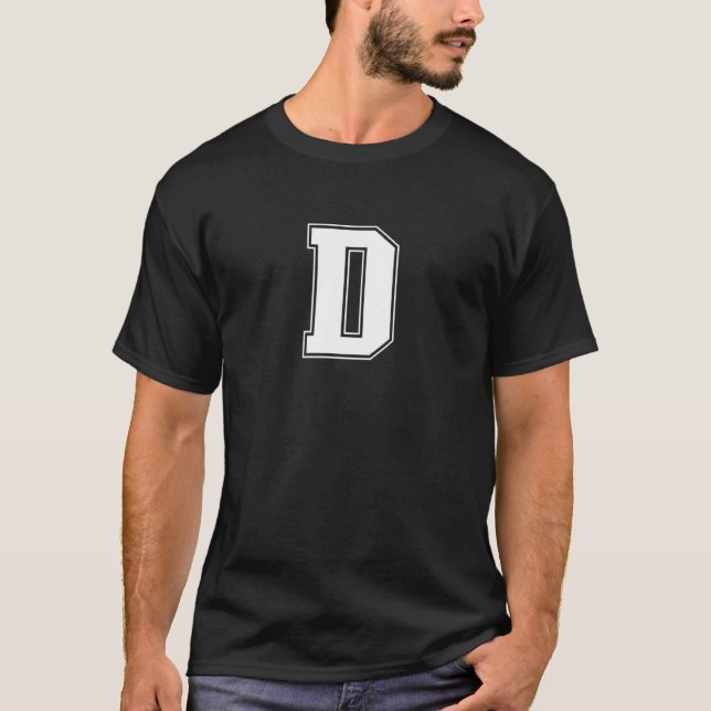 Camiseta D - Letra (Frente)