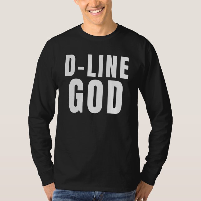 Camiseta D Line God Defensive Lineman DL D Line Pl (Frente)
