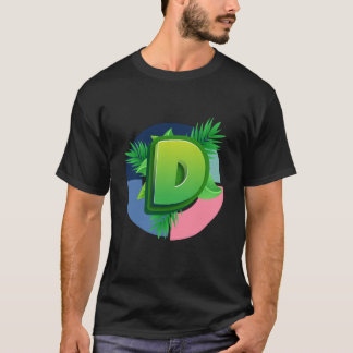Camiseta D - Logotipo tropical