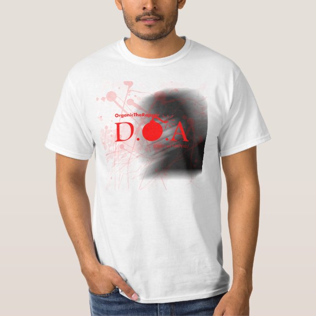 Camiseta D.O.A. (Morto na chegada) [cobrir oficial] do (Frente)