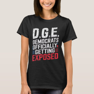 Camiseta D.o.g. e Doge Policy Satire American Flag Tee Fo