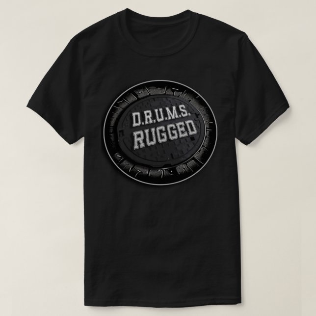 Camiseta D.R.U.M.S. RUGGGED MANHOLE T-shirt do COBRIR (Frente do Design)