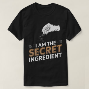 Camiseta DA11-Secret Ingrediente Engraçado Cozinhar Cook Ki