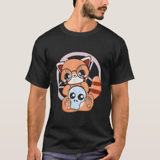 Camiseta Dã­A De Los Muertos Red Panda Mexico Pajama Pastel