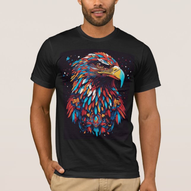 Camiseta da águia majestosa (Frente)