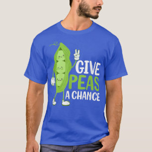 Camiseta Dá Ao Peas Uma Chance De Veggie Engraçada Veganism
