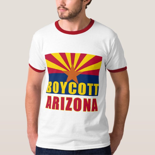 Camiseta da ARIZONA do BOICOTE, botões, Hoodies (Frente)