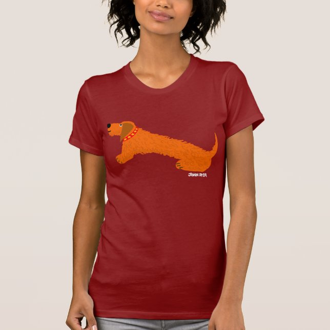 Camiseta da arte: Cão de salsicha (Frente)