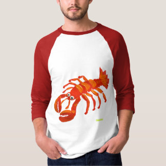 Camiseta da arte: Grande lagosta vermelha