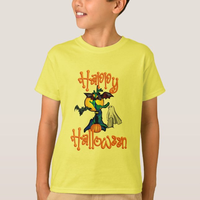 Camiseta da Árvore de Halloween (Frente)
