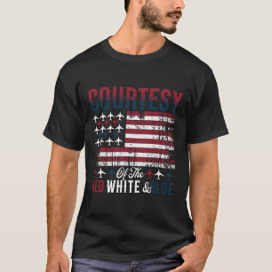 Camiseta Da Bandeira Americana Vermelha Branca E Azul 4 De