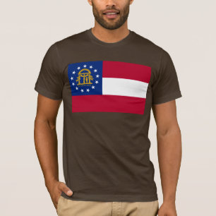 Camiseta da Bandeira da Geórgia
