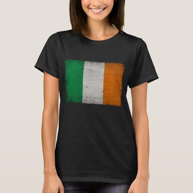 Camiseta da bandeira da Irlanda (Frente)