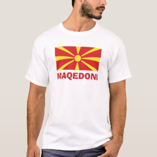 Camiseta da Bandeira da Macedônia Maqedoni