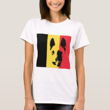Camiseta da bandeira de Malinois do belga