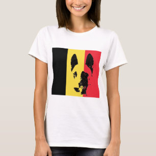 Camiseta da bandeira de Malinois do belga