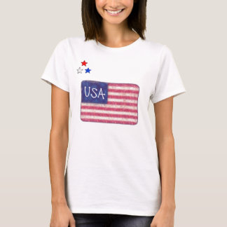CAMISETA DA BANDEIRA DE OS ESTADOS UNIDOS