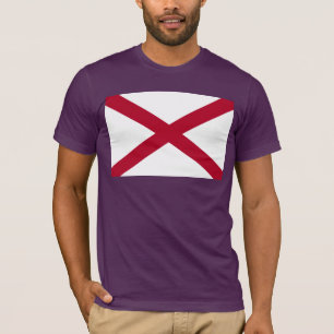 Camiseta da bandeira do Alabama