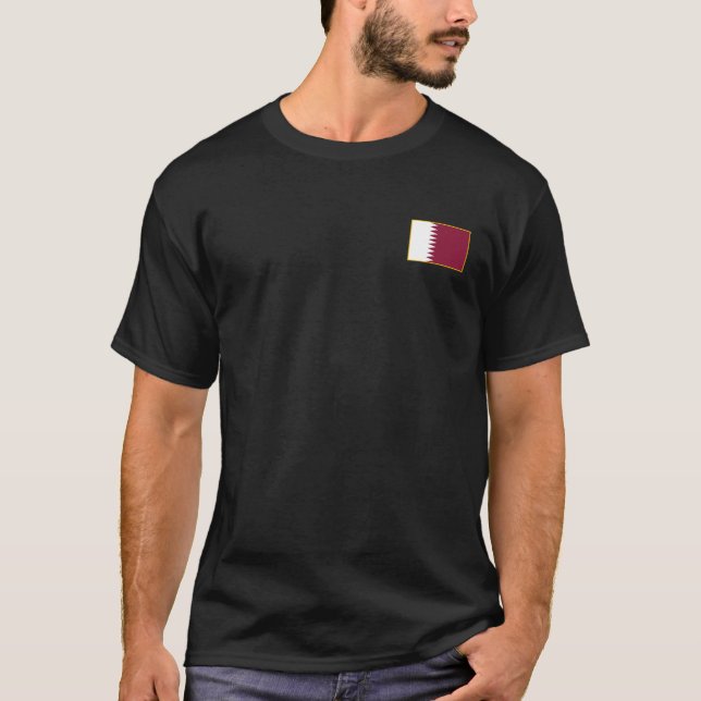 Camiseta da Bandeira do Catar (Frente)